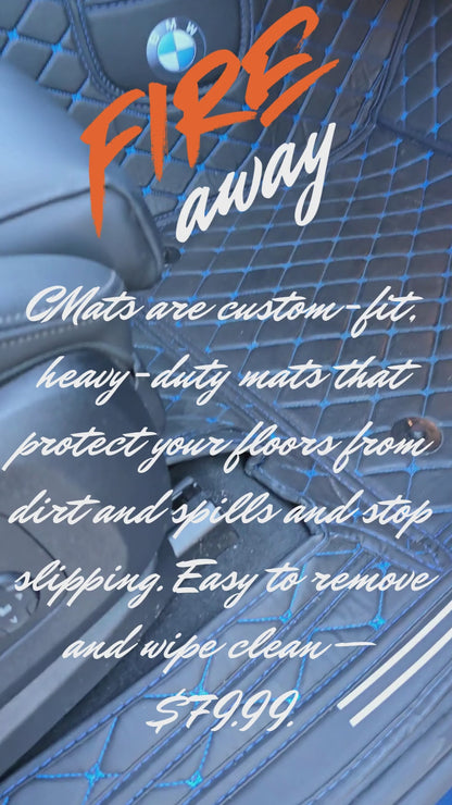 Interior CAR Covers and MATS Customized with Name OR Logo Created by HAPPYGLOW BOUTIQUE